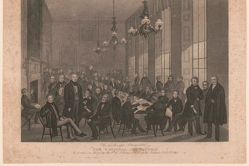 The National Convention at the British Coffee House, 1839